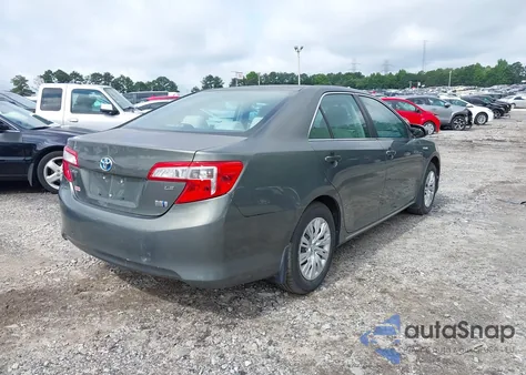 2012 Toyota Camry Hybrid Le из США, поврежденный, VIN 4T1BD1FK5CU025352